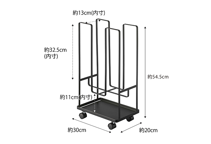 トレー付きダンボールストッカー タワー | 山崎実業コラム Simple Life Lab.生活雑貨・インテリア・キッチン収納情報