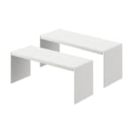 洗面鏡中収納ラック タワー ２個組